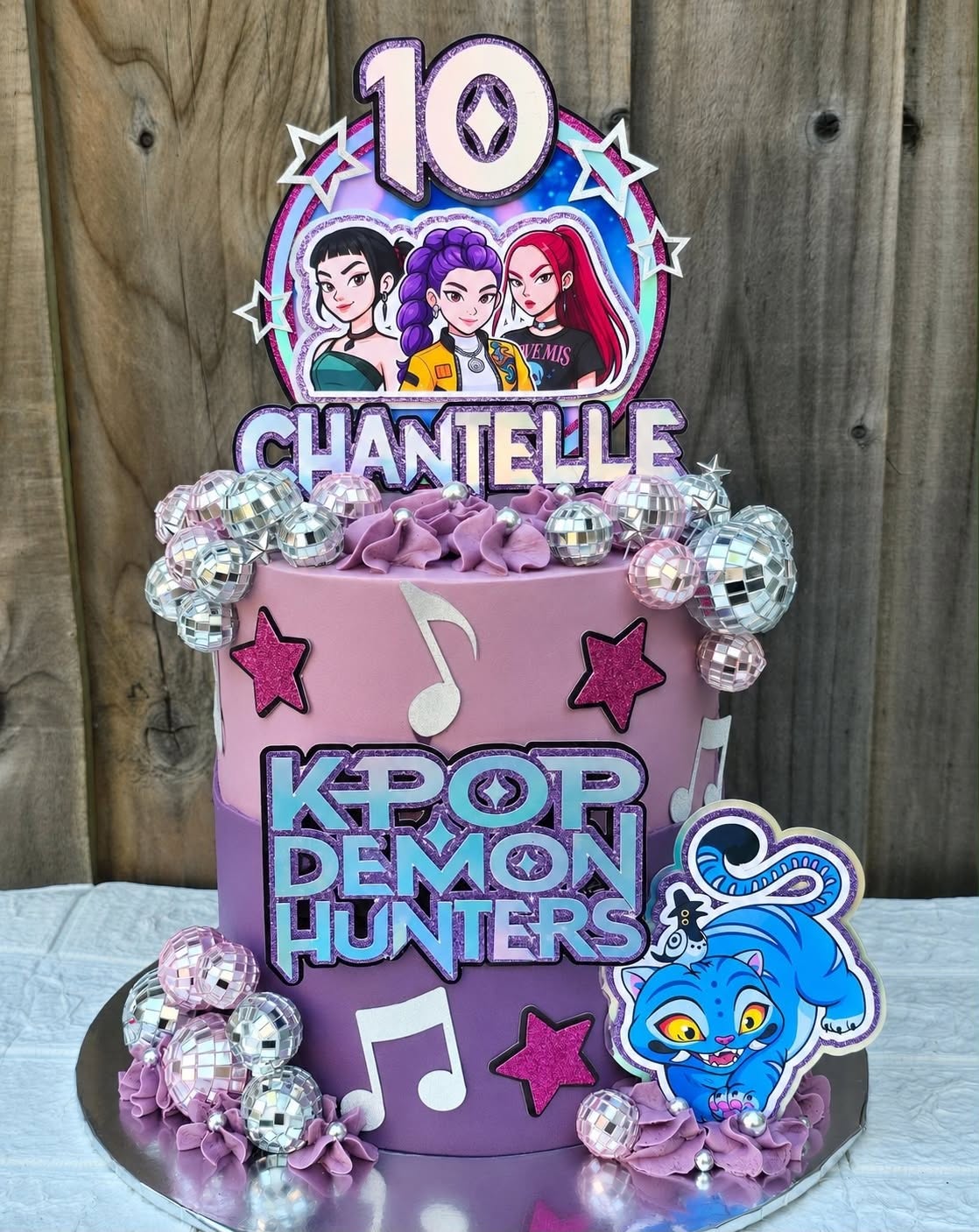 A K-pop inspired celebration with bold colours and favourite characters.